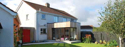 Modern Timber Clad Extension Architects Ballymena