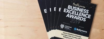 Slemish Design Studio Architects finalists at Ballymena Business Excellence Awards 2019.