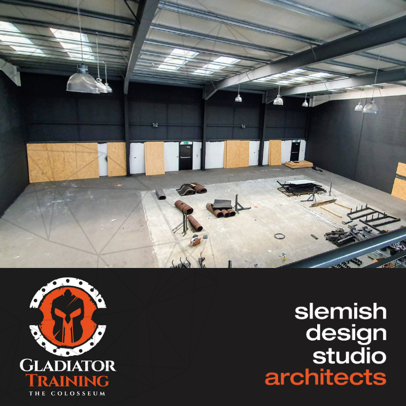 internal images for warehouse for gladiator gym in ballymena