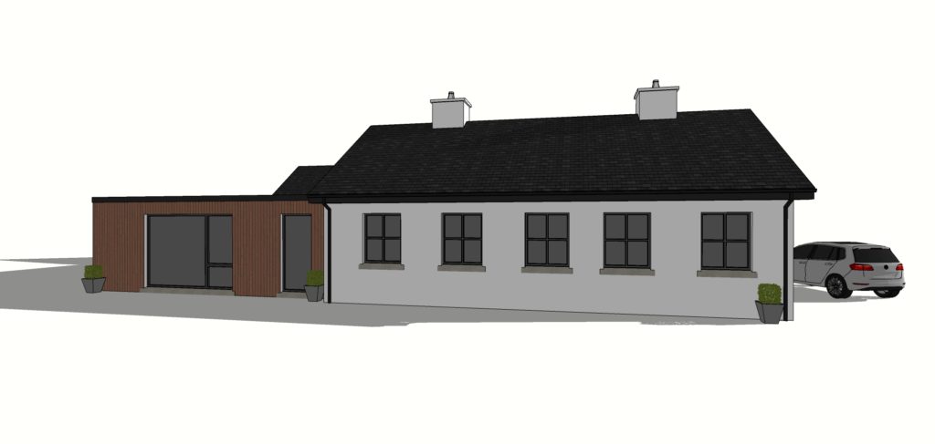 concept 3D for house extension and renovation Athenry Galway